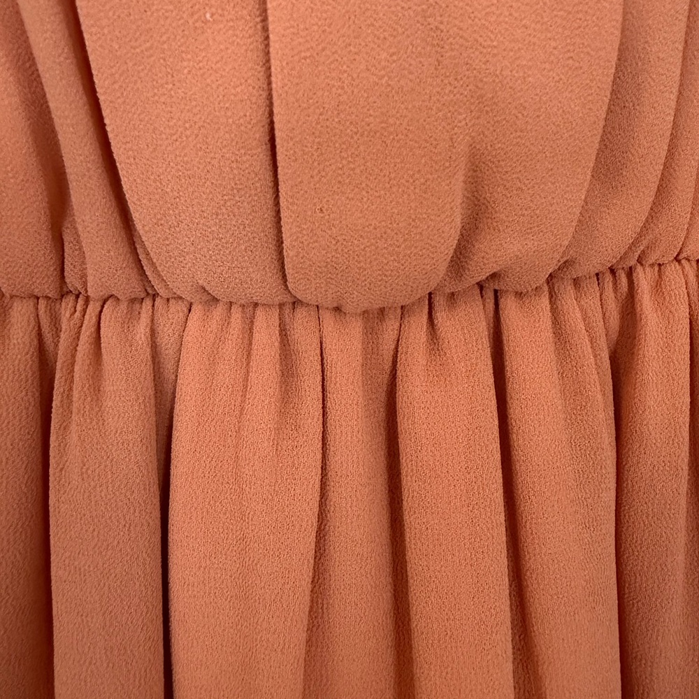Doe & Rae Salmon High-Low Halter Dress - Picture 10 of 11